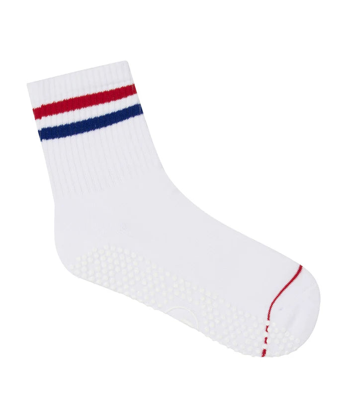 GRIP CREW SOCKS - WHITE